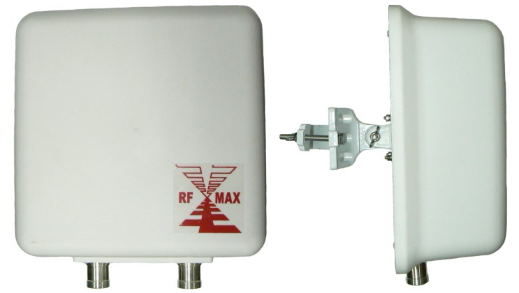 M.I.M.O 4G LTE, 4G and 3G dualband panel, 698-960, 1710-2700MHz, +/- 45° pol, 2 x 7/16″ DIN female, 500W, 8dBi – 310mm
